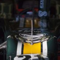 Detalle del Caterham de Trulli en Jerez