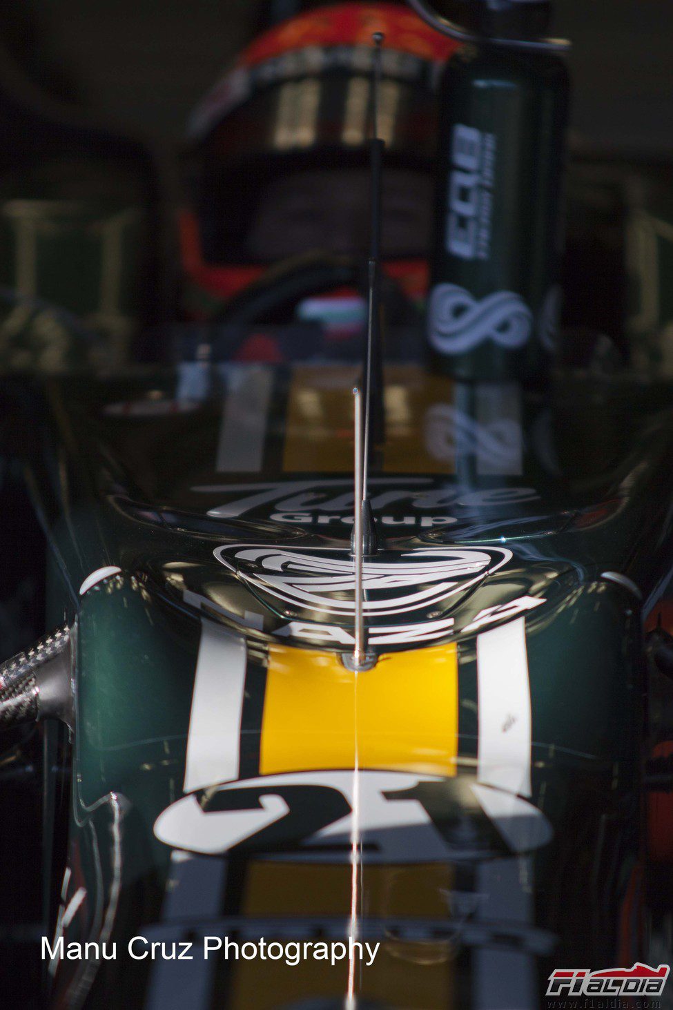 Detalle del Caterham de Trulli en Jerez