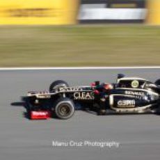 Romain Grosjean con el E20 en Jerez