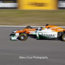 Nico Hülkenberg con el Force India en Jerez