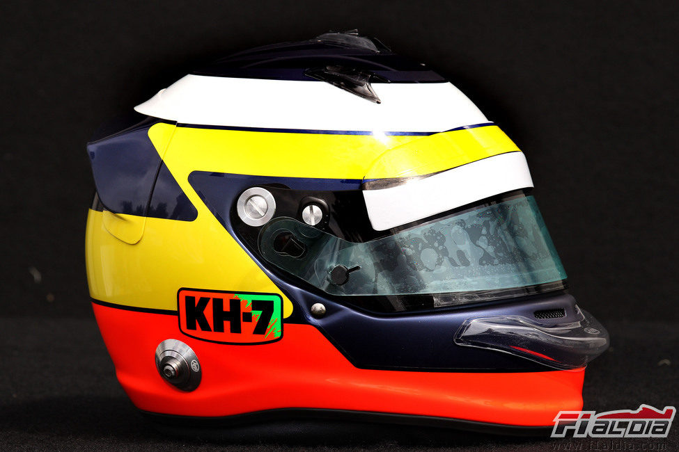 Casco de Pedro de la Rosa para 2012