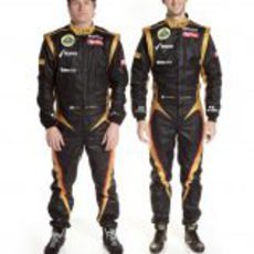 Kimi Räikkönen y Romain Grosjean, piloto de Lotus para 2012