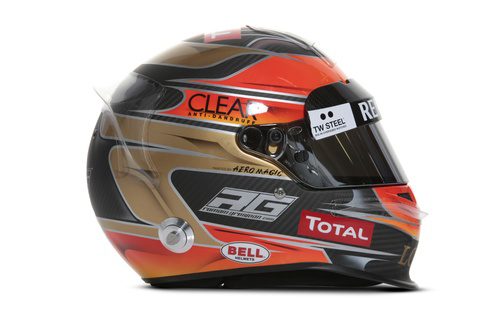 Casco de Romain Grosjean para 2012