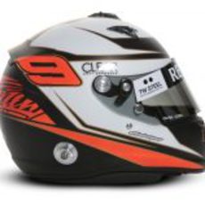 Casco de Kimi Räikkönen para 2012 (vista lateral)