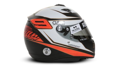 Casco de Kimi Räikkönen para 2012 (vista lateral)