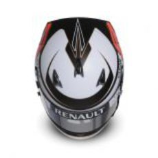 Casco de Kimi Räikkönen para 2012 (vista superior)