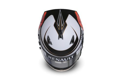 Casco de Kimi Räikkönen para 2012 (vista superior)