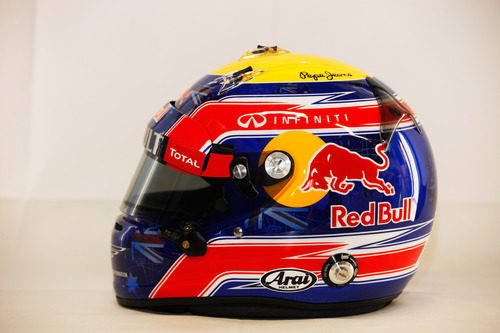 Casco de Mark Webber para 2012