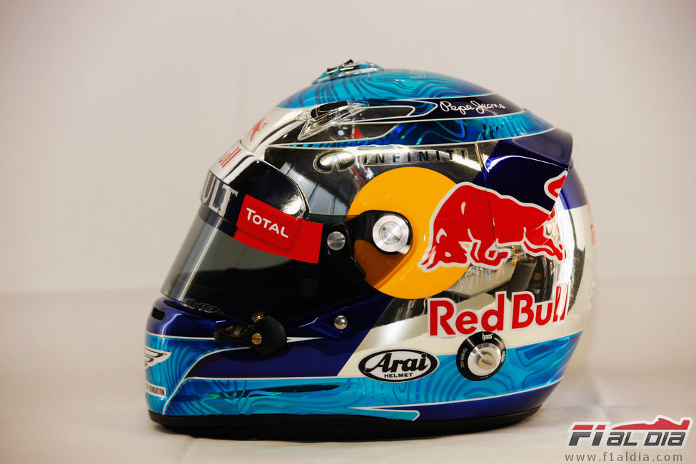 Casco de Sebastian Vettel para 2012