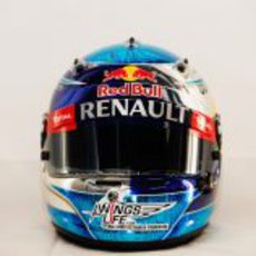 Casco de Sebastian Vettel para 2012 (vista frontal)