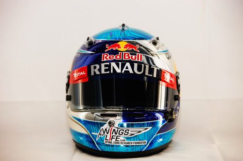 Casco de Sebastian Vettel para 2012 (vista frontal)