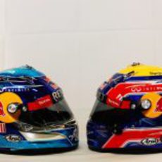 Cascos de Sebastian Vettel y Mark Webber para 2012