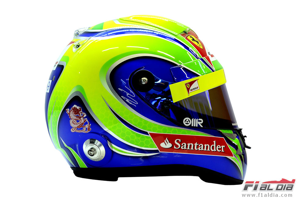 Casco de Felipe Massa para 2012