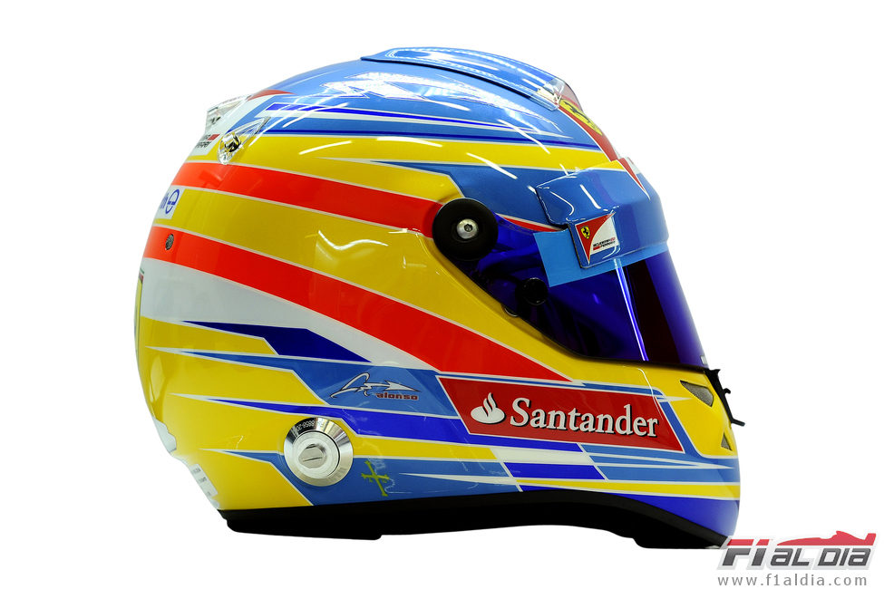 Casco de Fernando Alonso para 2012