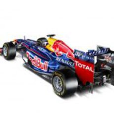 Vista trasera del Red Bull RB8