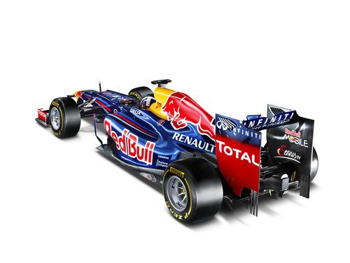 Vista trasera del Red Bull RB8