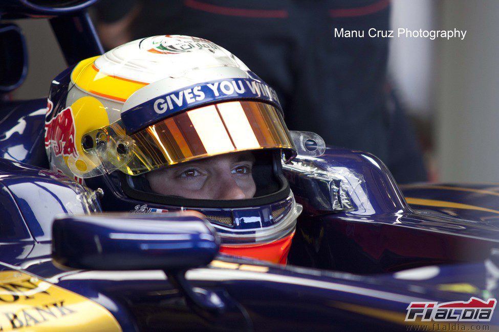 Jean-Eric Vergne en su STR7 en Jerez