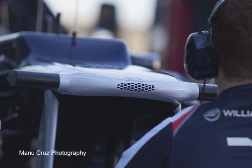 Detalle del morro del Williams FW34