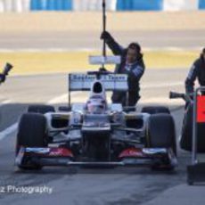 'Pit Stop' de Kamui Kobayashi en Jerez