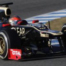 Romain Grosjean rodando en Jerez