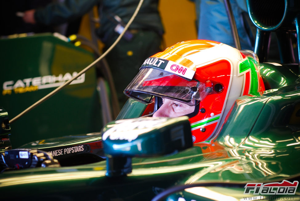 Trulli sentado en el Caterham de 2012