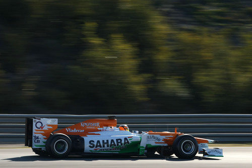 Nico Hülkenberg sobre el asfalto de Jerez