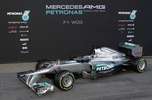 Mercedes W03, el coche de 2012