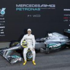 Nico Rosberg y el Mercedes W03