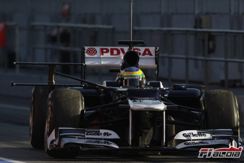 Bruno Senna en Jerez con un extraño artilugio