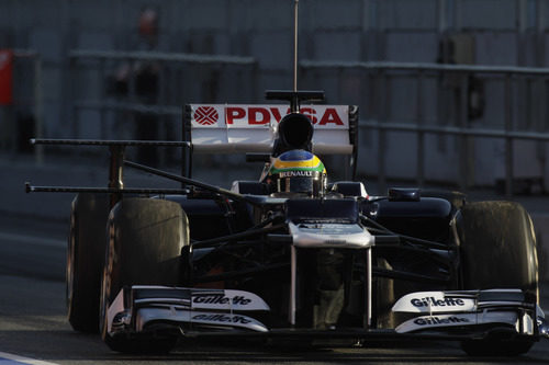 Bruno Senna en Jerez con un extraño artilugio