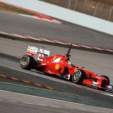 Fernando Alonso en los test de Barcelona