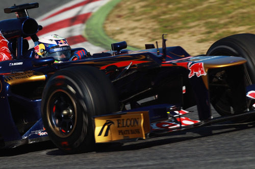 Daniel Ricciardo en los test de Barcelona