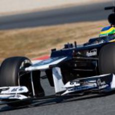 El Williams de Senna en los test de Barcelona