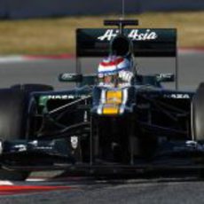 Petrov en Barcelona con el CT01