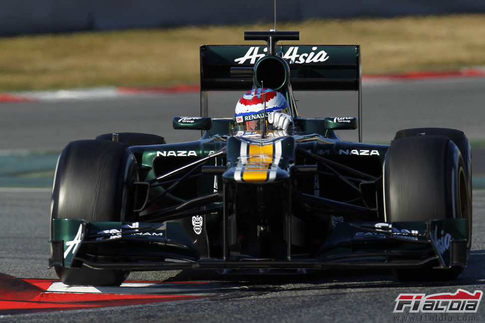 Petrov en Barcelona con el CT01