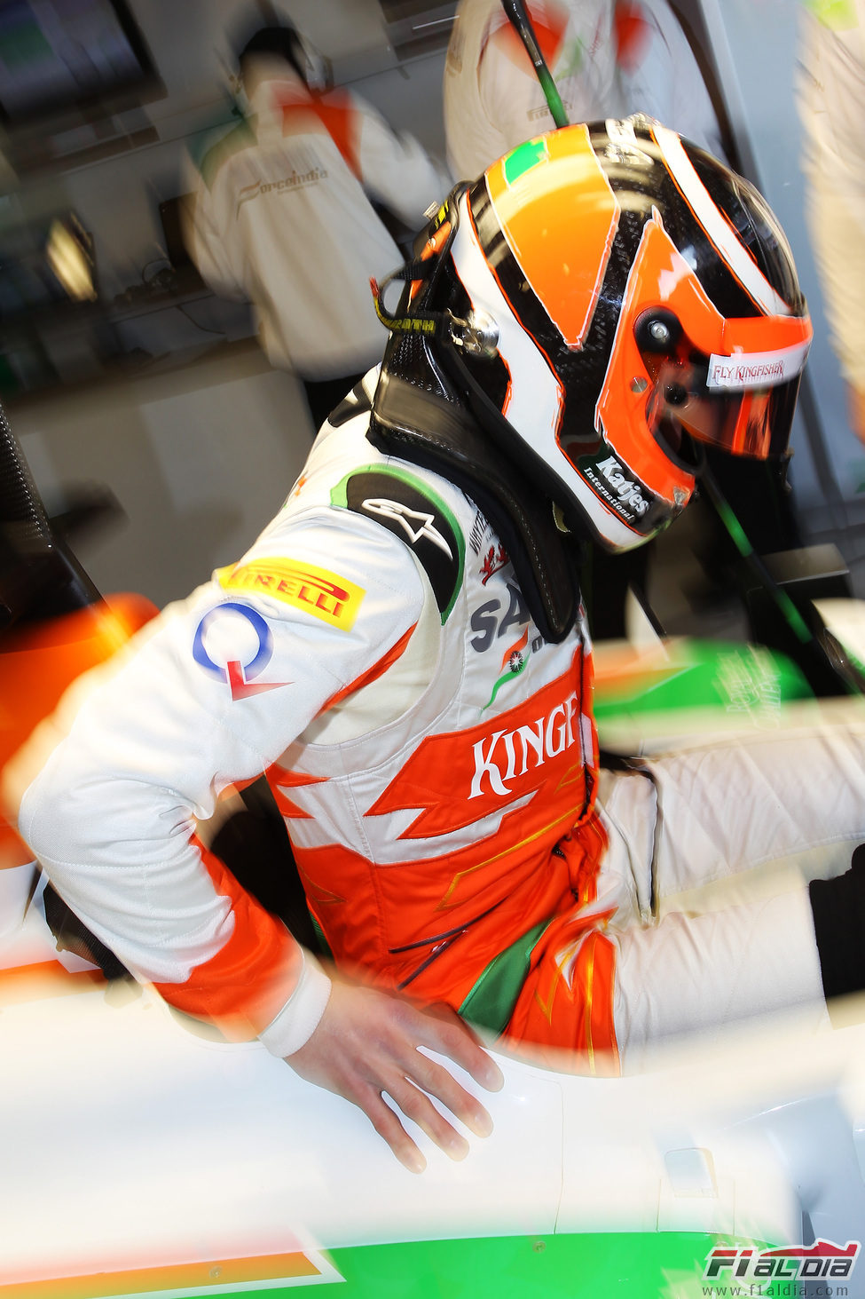 Nico Hülkenberg se sienta en el Force India