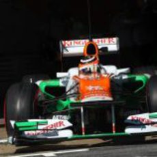 El Force India de Hülkenberg en Montmeló