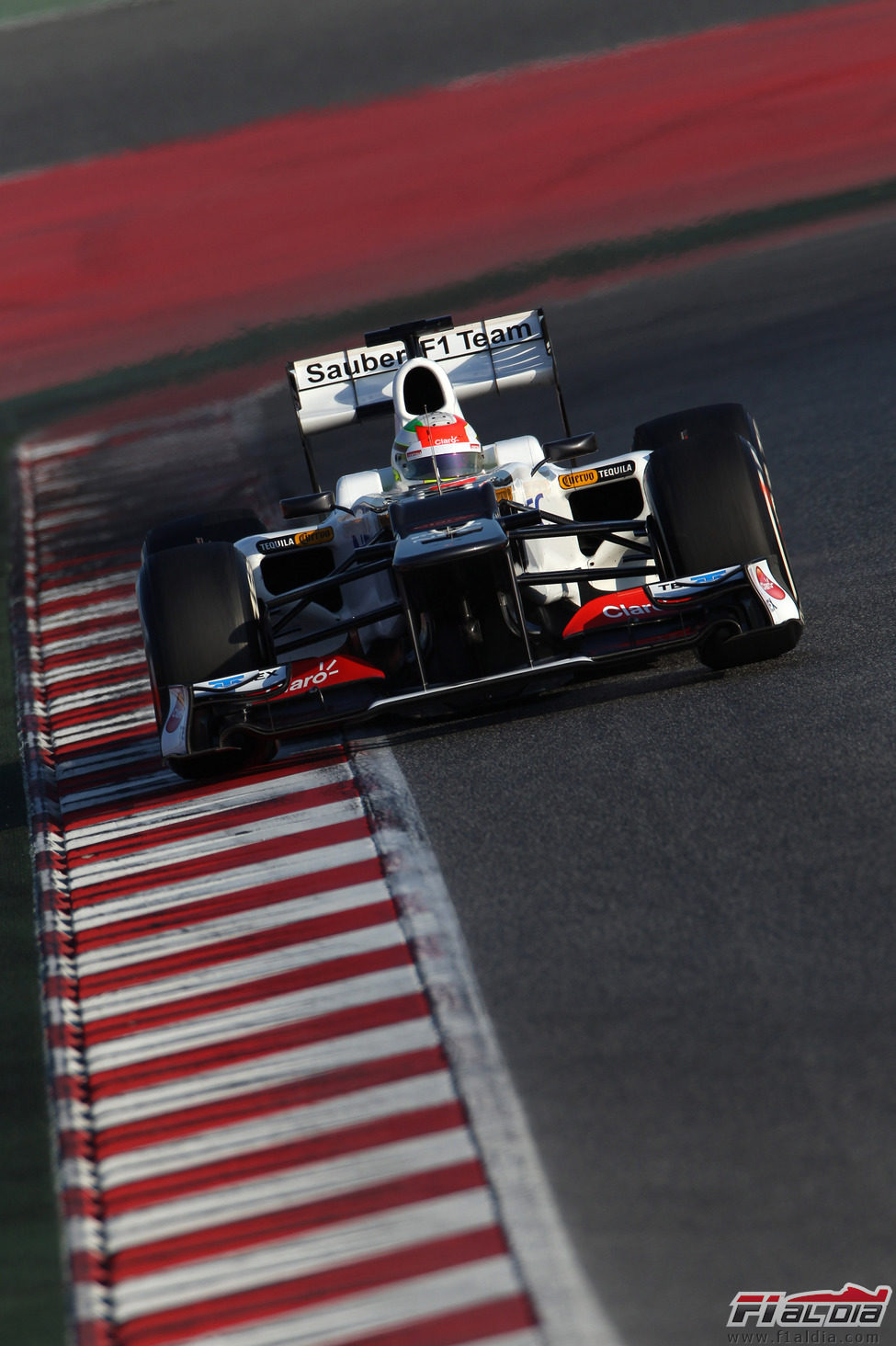 El Sauber C31 de Pérez en Montmeló