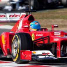 Alonso en el F2012 en los test de 2012