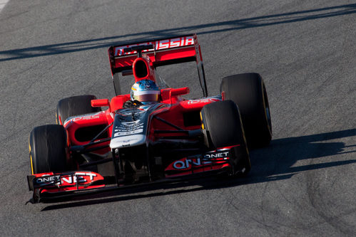 Charles Pic en Barcelona con Marussia