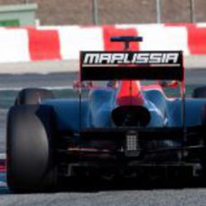 El Marussia de Pic en los test de Barcelona