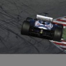 El Williams de Bottas en plena curva