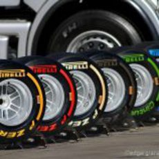 Neumáticos Pirelli en los test de Barcelona