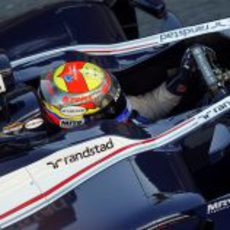 Pastor Maldonado a los mandos del Williams FW34