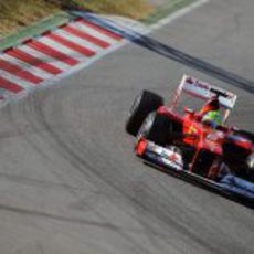 Felipe Massa en los test de Montmeló