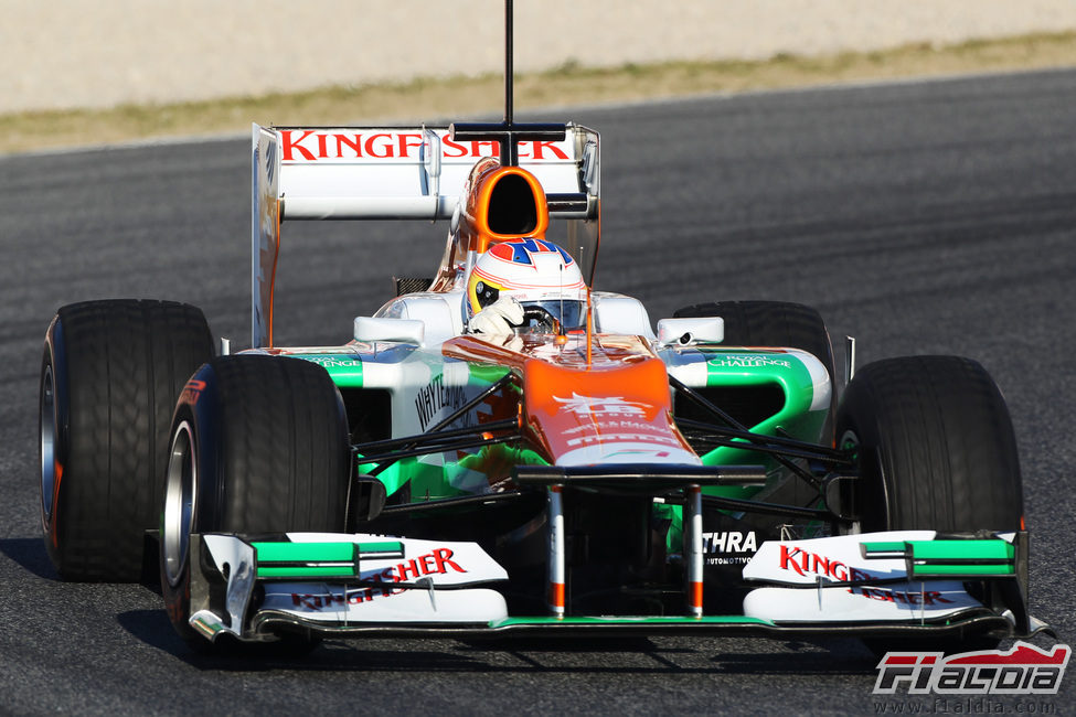 Paul di Resta al volante del Force India
