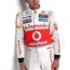 Lewis Hamilton con la equipación de McLaren de 2012