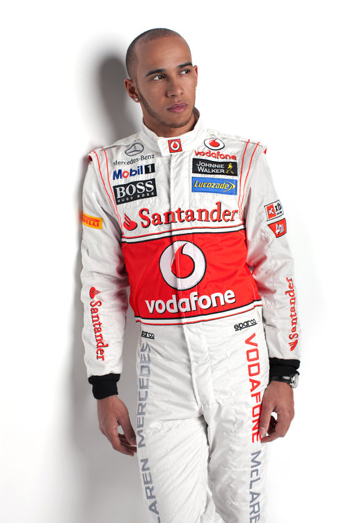 Lewis Hamilton con la equipación de McLaren de 2012