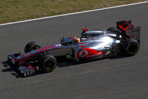 Lewis Hamilton en Jerez con el McLaren