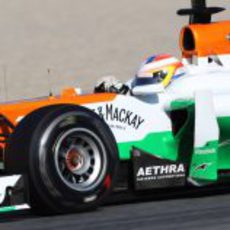 Paul di Resta rueda en Montmeló con el VJM05